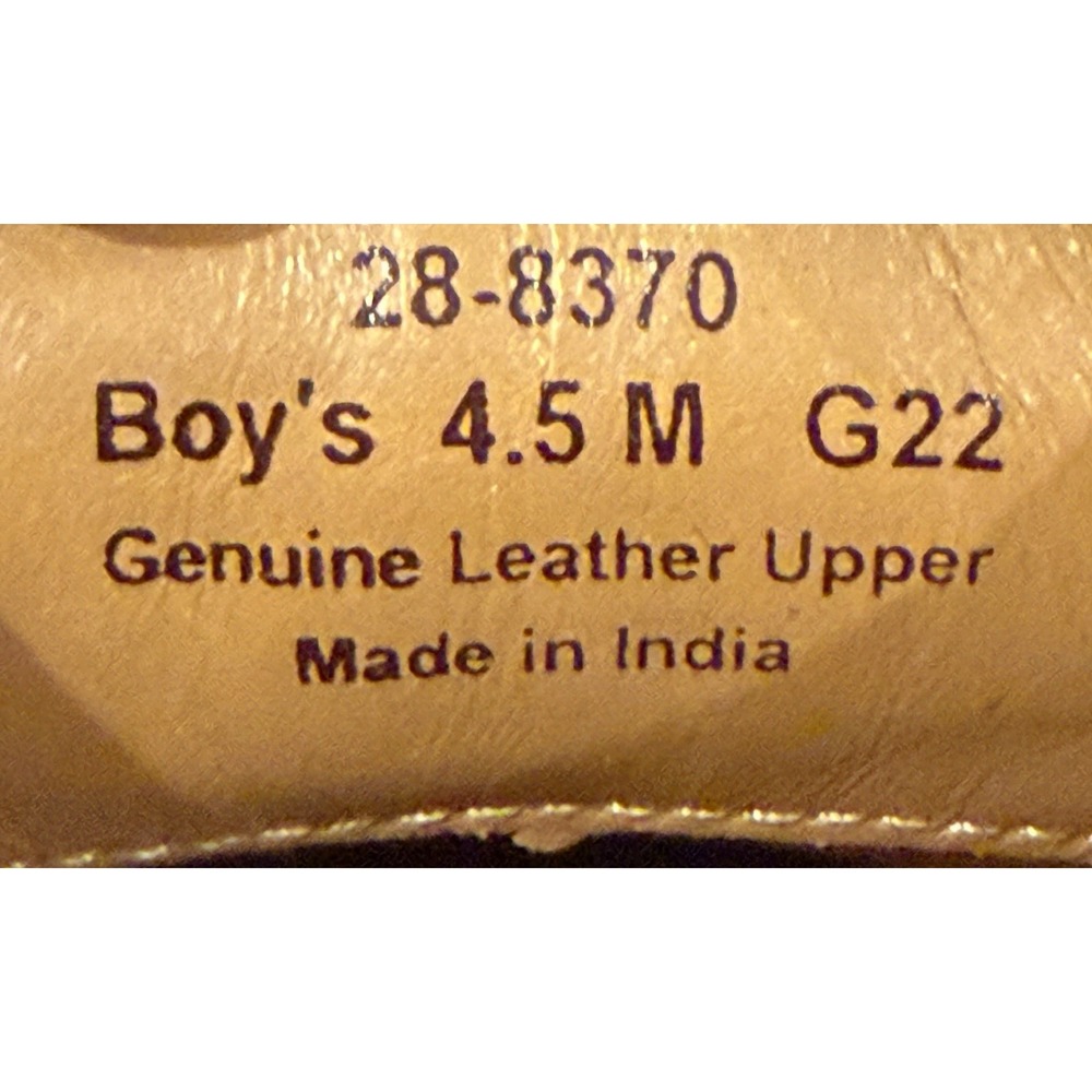 Johnston & Murphy Big Kid Holden Wingtip Brown Boy's US 4.5 Med Upper Leather - Picture 8 of 9
